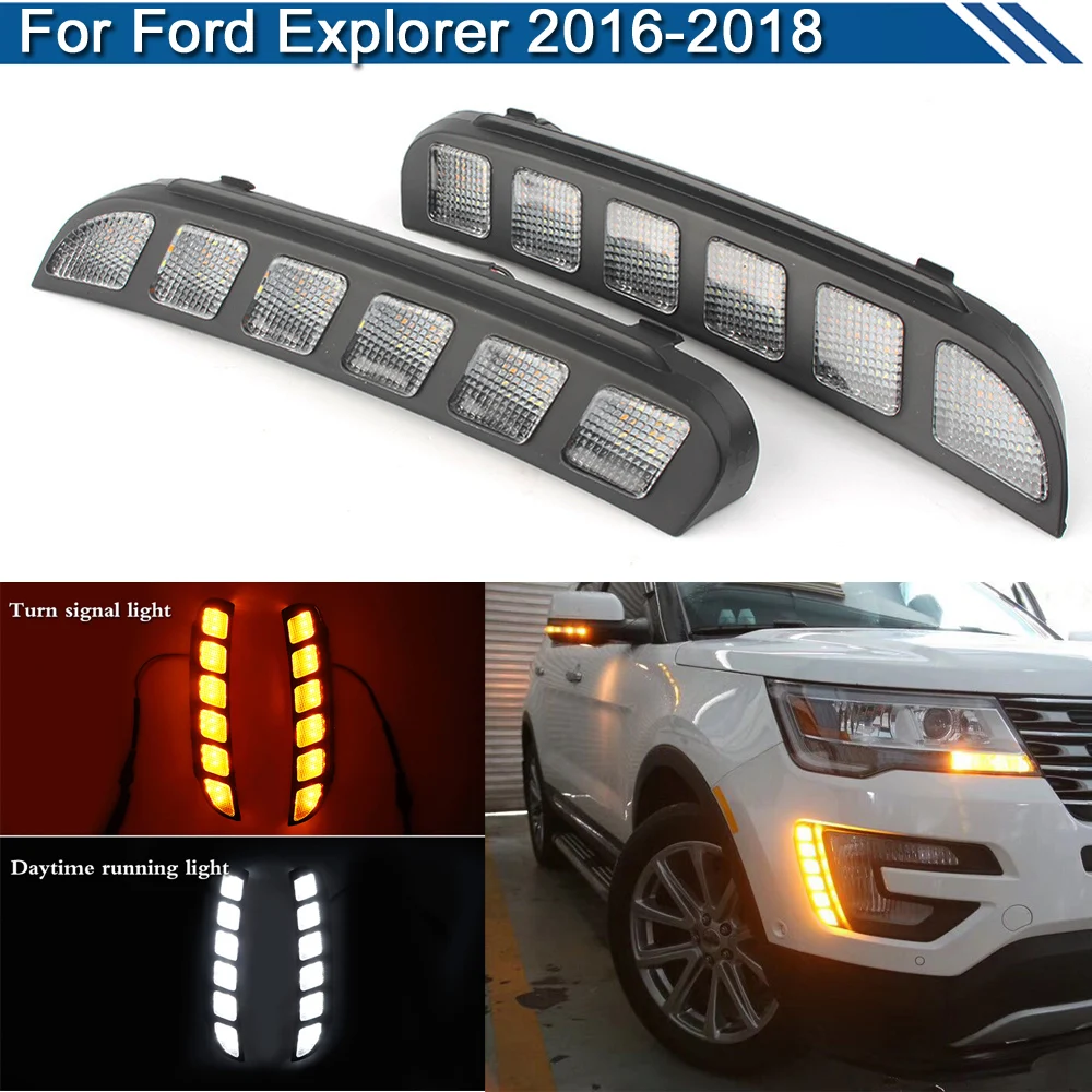 

2 шт., светодиодные противотуманные фары для Ford Explorer 2016 2017 2018