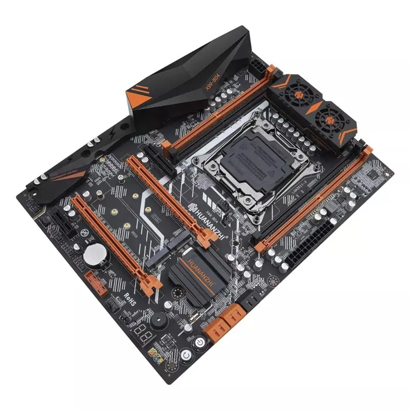 Günstig HUANANZHI X99-BD4 V 1,1 Motherboard Für Intel X99 LGA 2011-3 Alle Serie DDR4 RECC128GB M.2 PCI-E NVME NGFF ATX Server