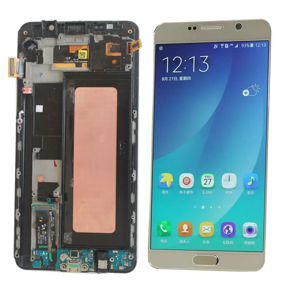 

ЖК-дисплей с сенсорным экраном и дигитайзером с рамкой для Samsung Galaxy Note 5 SM-N920