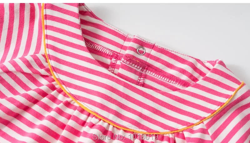 Качественное осеннее платье из 100% чесаного хлопка для маленьких девочек новинка