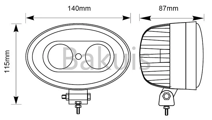 Голубые Светодиодный Светильник Склад Безопасность Предупреждение Спот для