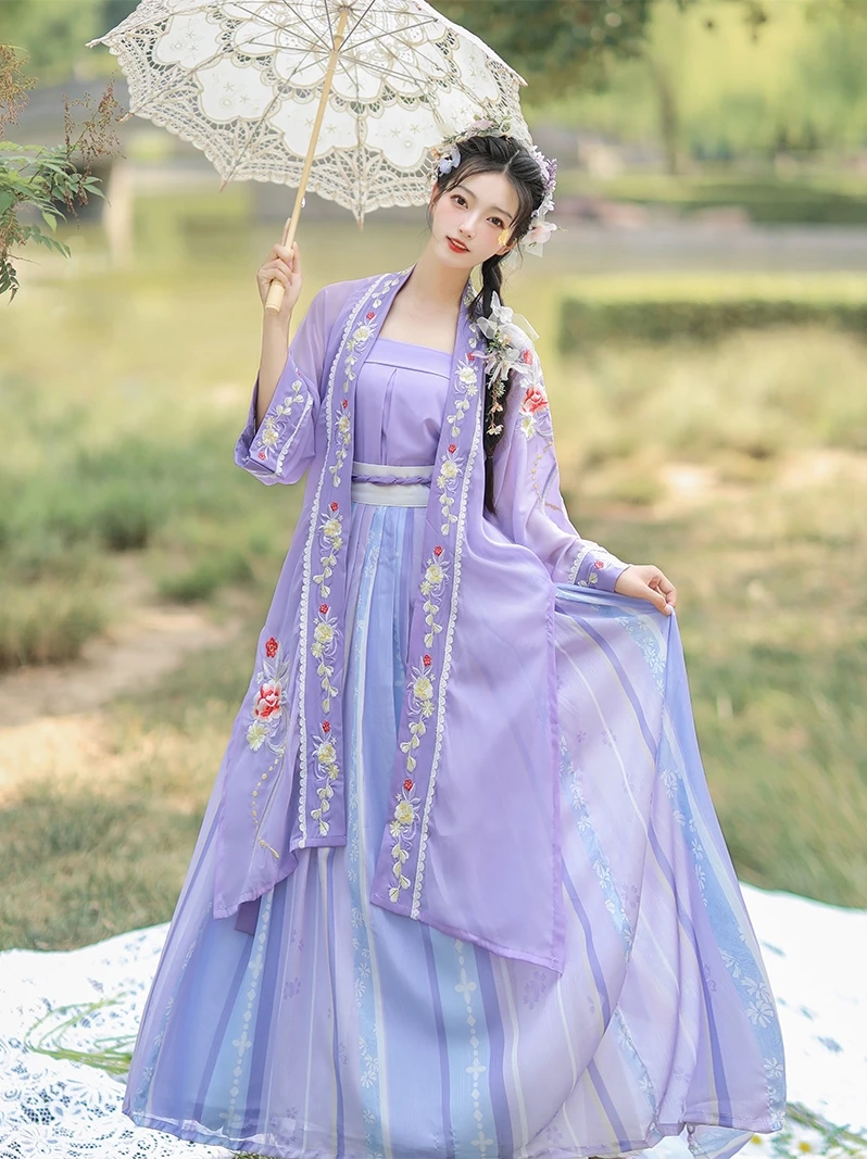 XinHuaEase Hanfu женские платья кардиган в китайском стиле традиционный костюм для