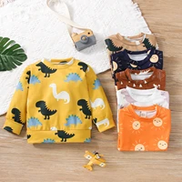 infant baby boys girls autumn sweatshirt babe sweater tops toddler baby cute dinosaur print pullover shirt casual jumper