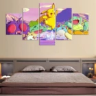 Декоративная рамка для стены с покемоном из аниме, 5 шт.