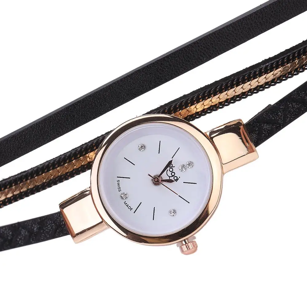 MINHIN модные женские часы повседневные наручные с кожаным браслетом для женщин