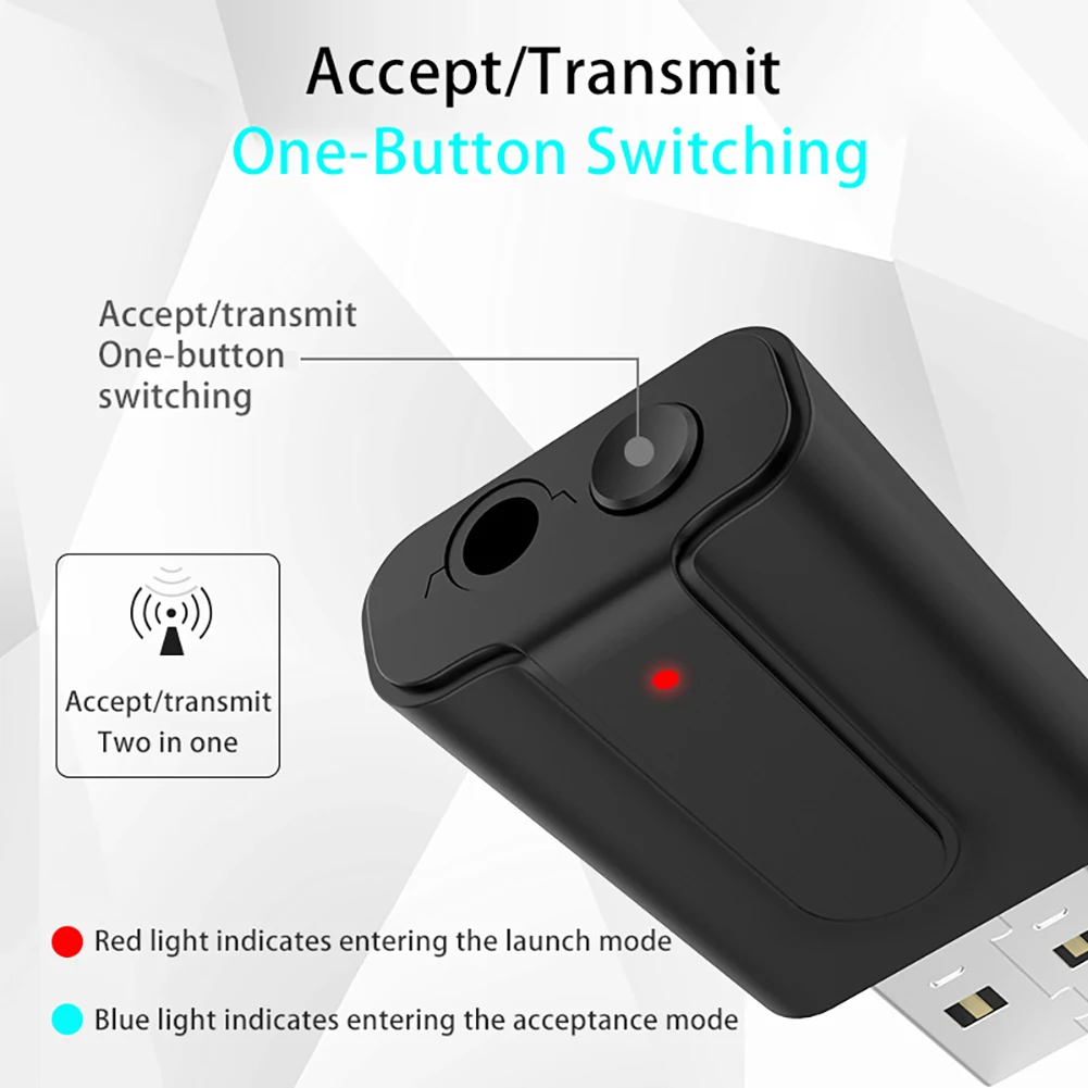 Bluetooth 5 0 передатчик приемник ТВ 2 в 1 3 мм AUX HIFI стерео аудио USB беспроводной мини