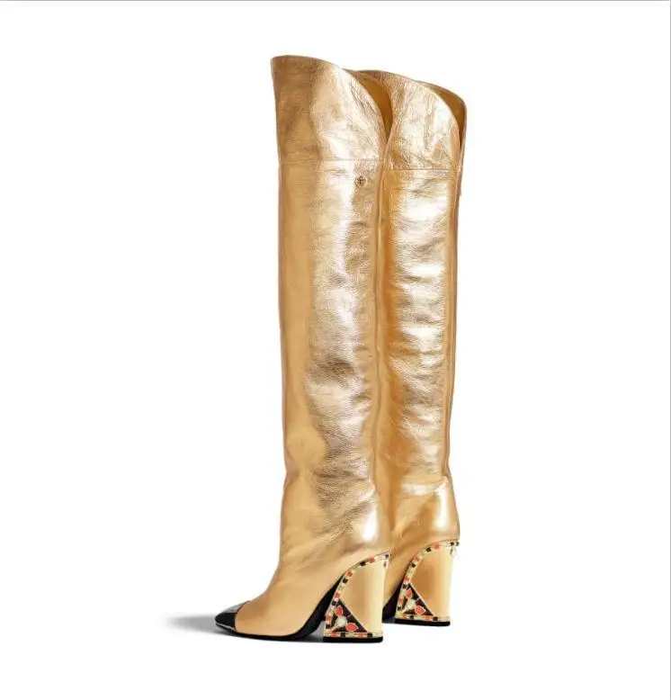 Женские ботфорты на высоком каблуке Зимние большого размера 2020 | Обувь