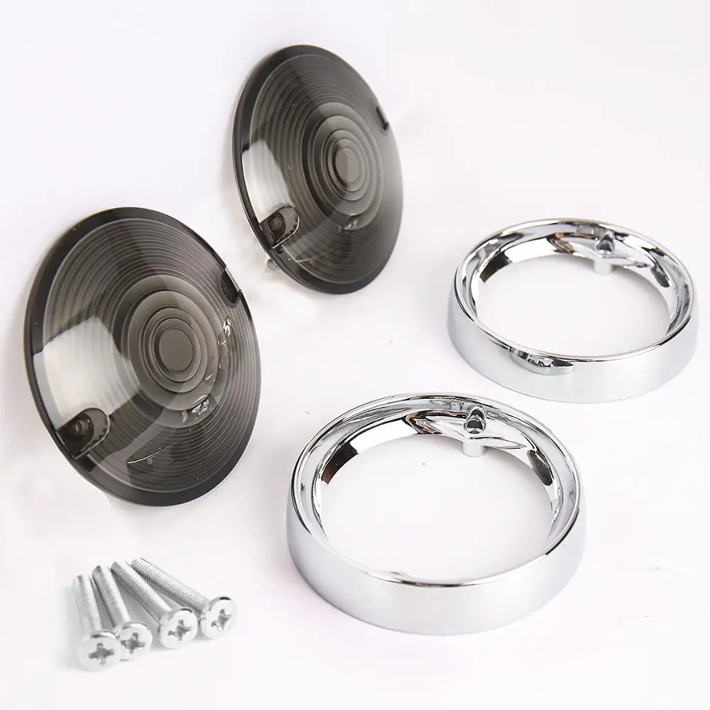 Глухой указатель поворота заглушка дымовая линза для Harley Touring Electra Road King Glide FLHR FLTR