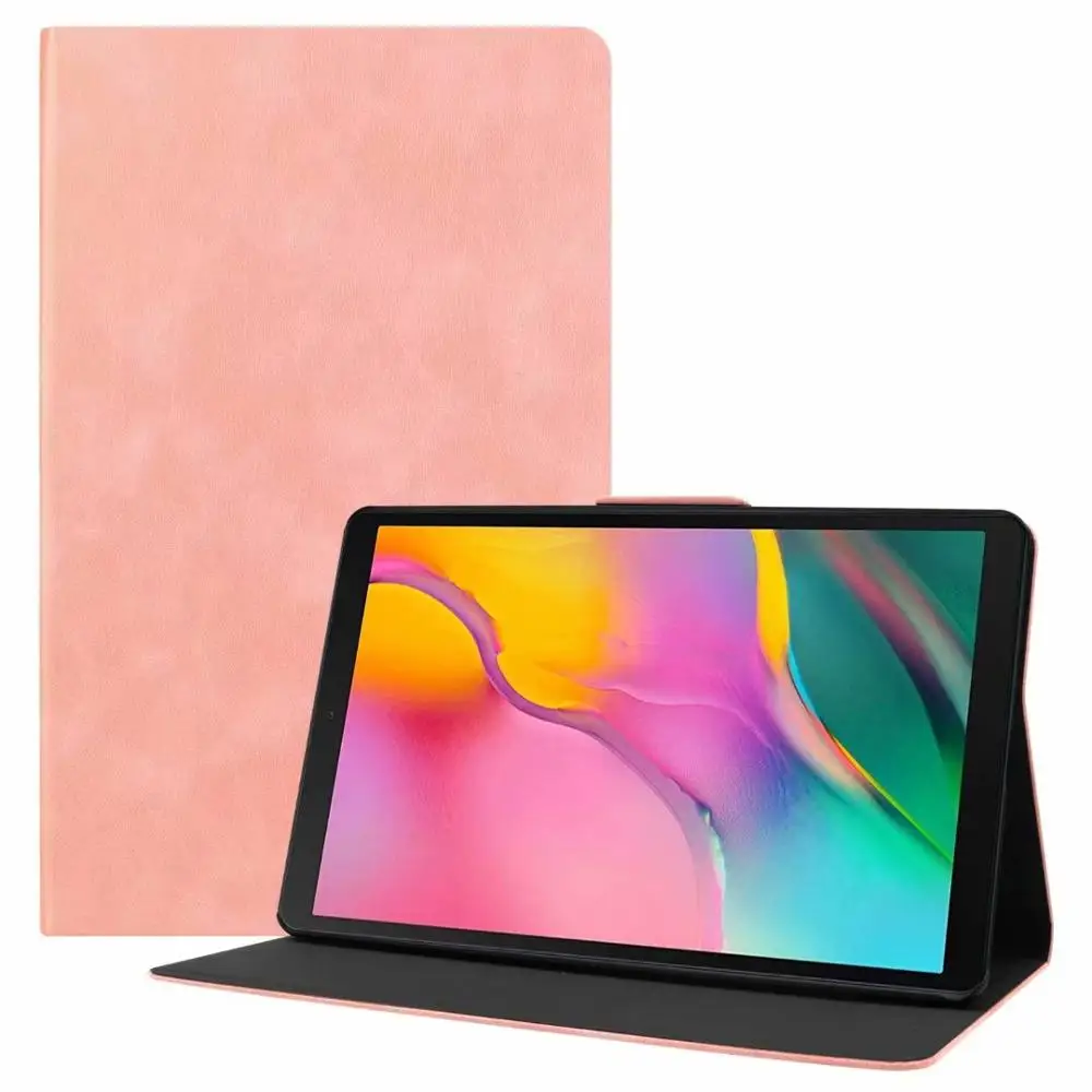 fen se-niu pi wen Премиум кожаный чехол для samsung Galaxy Tab A 10,1 SM-T510 SM-T515 T510 T515, чехол-подставка для samsung Tab A 10,1 - Цвет: fen se-niu pi wen