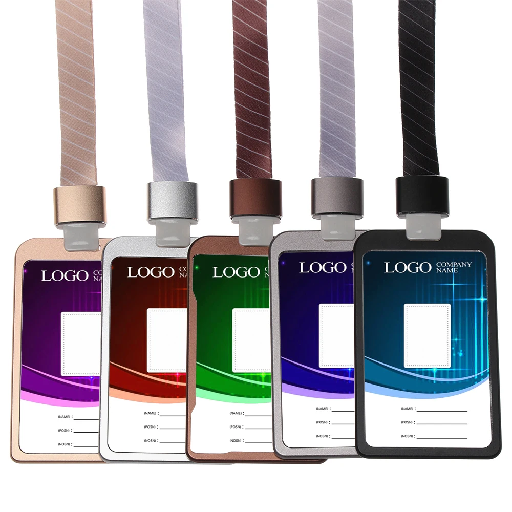 Бейдж из алюминиевого сплава чехол для рабочего удостоверения визиток в