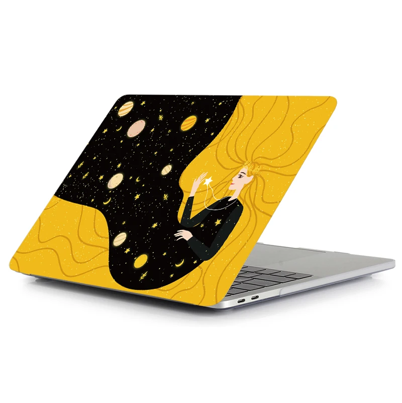 Чехол для ноутбука с мультипликационным принтом MTT для Macbook Air Pro retina 11, 12, 13, 15 дюймов с сенсорной панелью, защитный чехол 13,3 дюйма