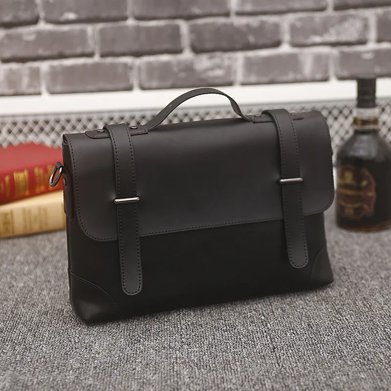 

Designer Briefcase Men Vintage Business Handbag Men's Shoulder Bags Crazy horse Leather Crossbody Laptop Bags Casual Travel bags