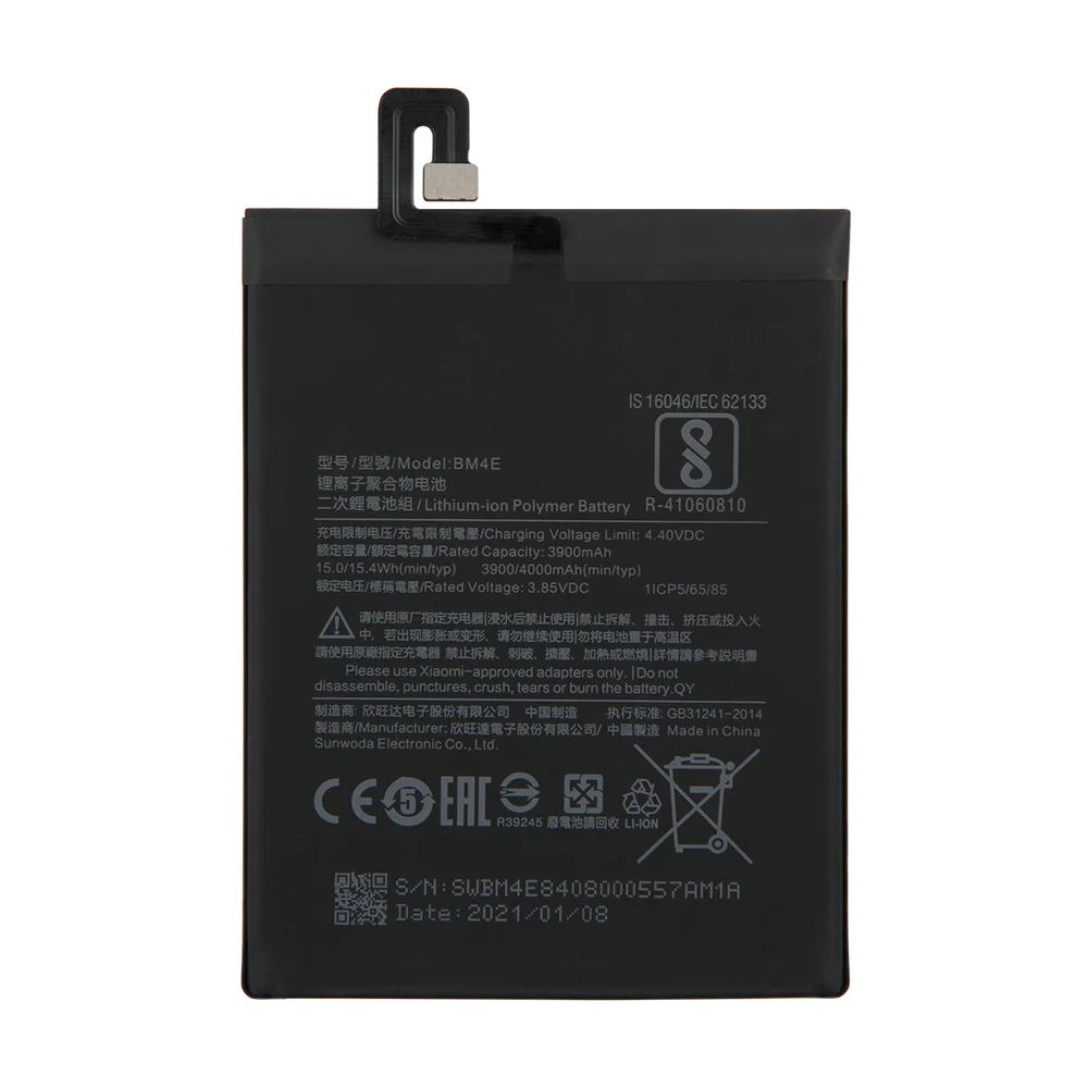 

5pcs/lot Original quanlity 4000mAh BM4E Battery For Xiaomi Pocophone F1 Poco F1 Mobile Phone