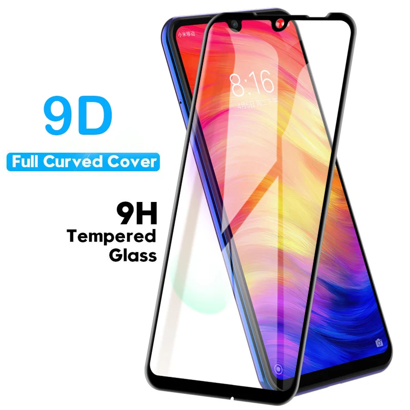 Защитное стекло 9D для Xiaomi 10 Note lite CC9 Pro MAX3 MIX2S Redmi K30 8 7 K20|Защитные стёкла и плёнки