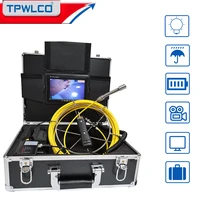 drain pipe endoscope camera 20304050m 7inch screen portable plumbing wall industrial pipeline sewer inspection camera
