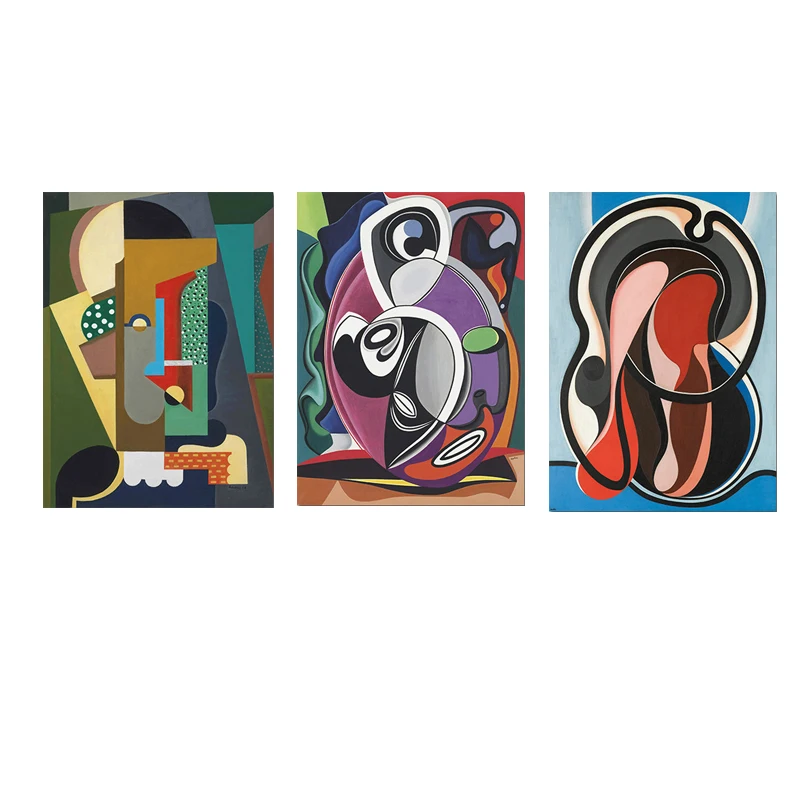 

Modern Color Abstract Face Canvas Painting Fauvism Art Work Picasso Painting Picture Wall Poster Living Room Bedroom Decoration