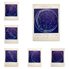 Античная астрономическая печать знаков зодиака 1896 созвездия ночное небо Астрология
