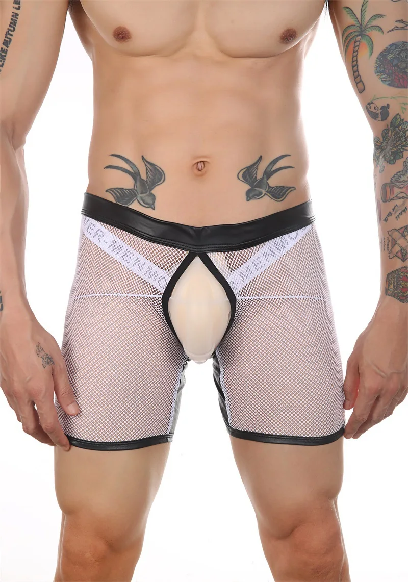 Забавное мужское нижнее белье модная чашка бандажные стринги двойные забавное с