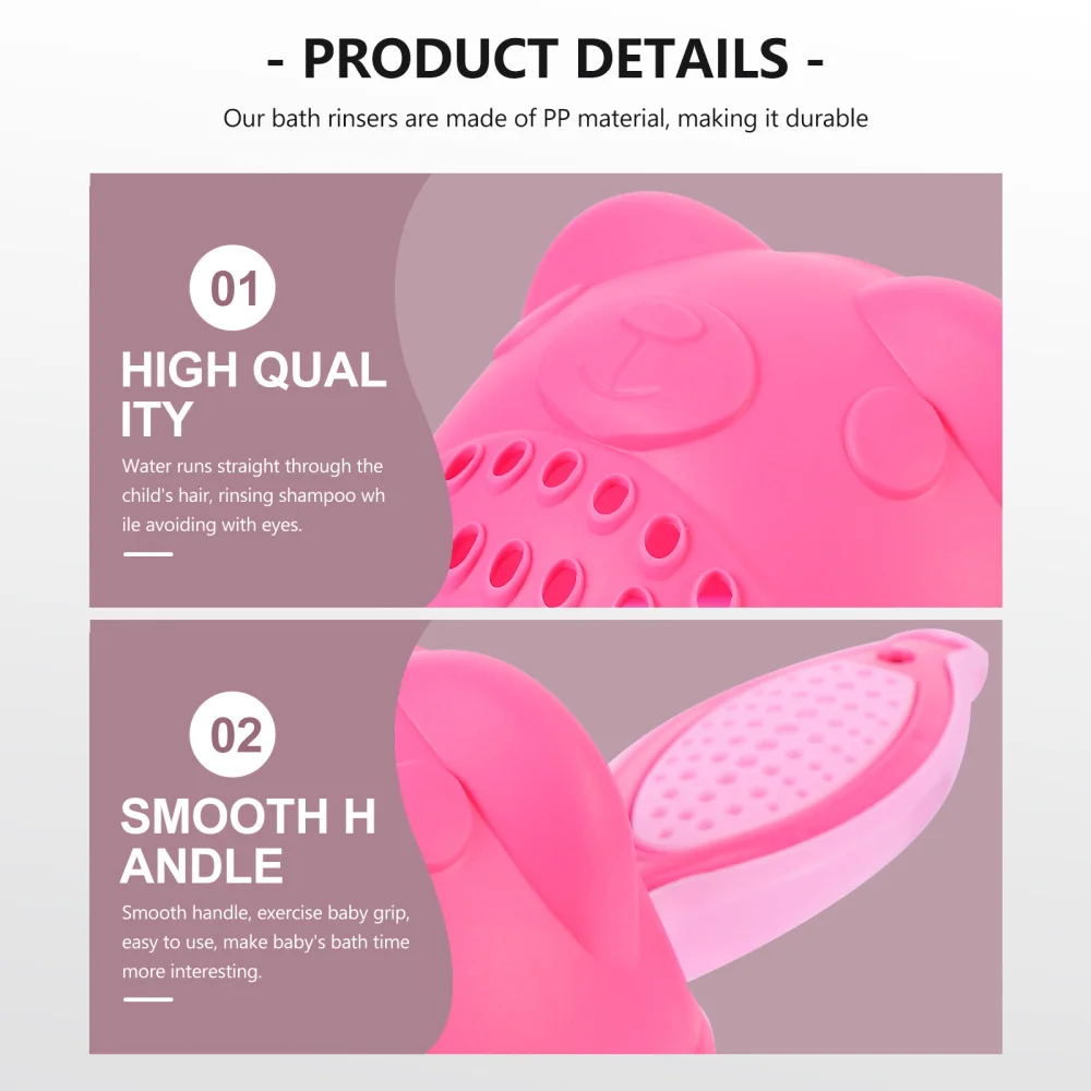 

2pcs Baby Shampoo Rinse Cups Bath Rinsers Wash Out Bathing Shampoo Rinsers