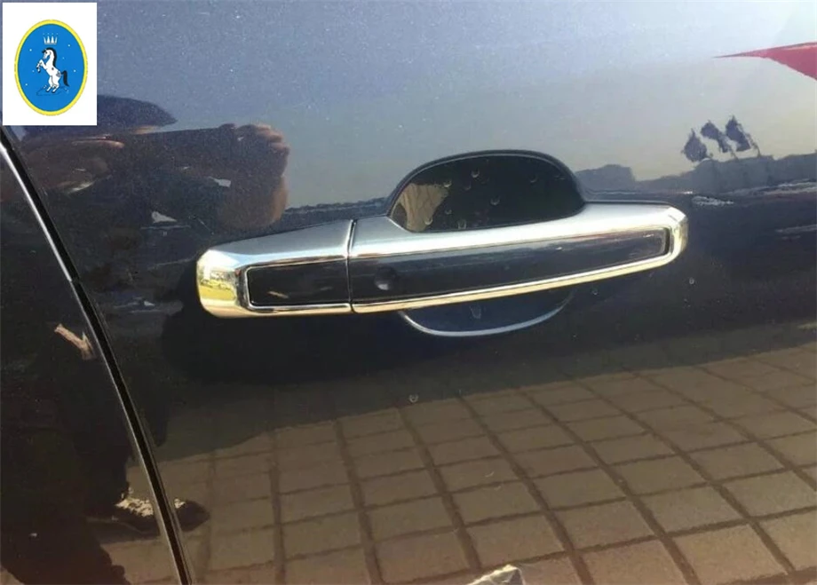 

Exterior Accessories Side Car Door Pull Doorknob Handle Catch Decoration Protector Cap Cover Trim Fit For Jaguar XE 2016 - 2019
