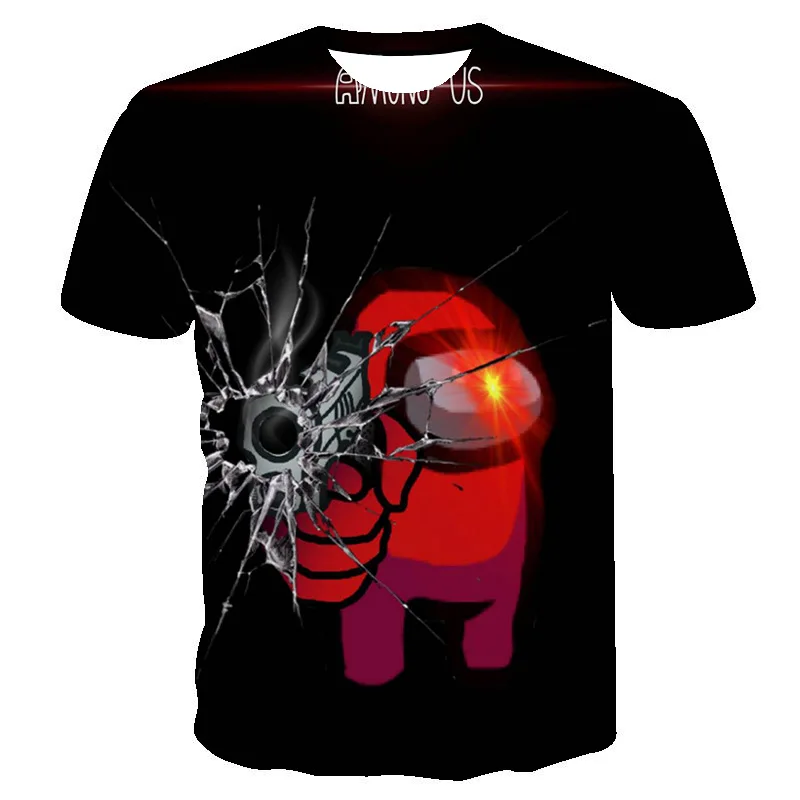 

2021 Summer Cartoon Animation Game 3D Printed T-Shirt, Cartoon Boy And Girl Hip Hop Harajuku Fashion Children's Clothing100-6XL