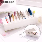 Lootaan, 30 отверстий, держатель для фрез для ногтевого дизайна, демонстрационная коробка для хранения фрез для ногтей, контейнер, подставка для хранения