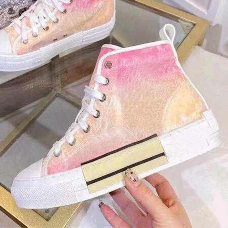 

Роскошная Высококачественная Новинка 2021 модные дизайнерские высокие мужские и женские холщовые туфли высококачественные креативные пару...