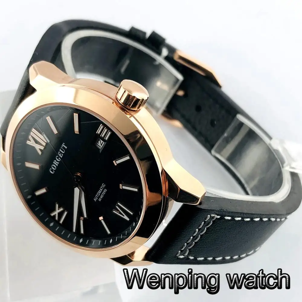 Новинка 2020 мужские часы для отдыха corgтеле 41 мм с чехлом из розового золота и