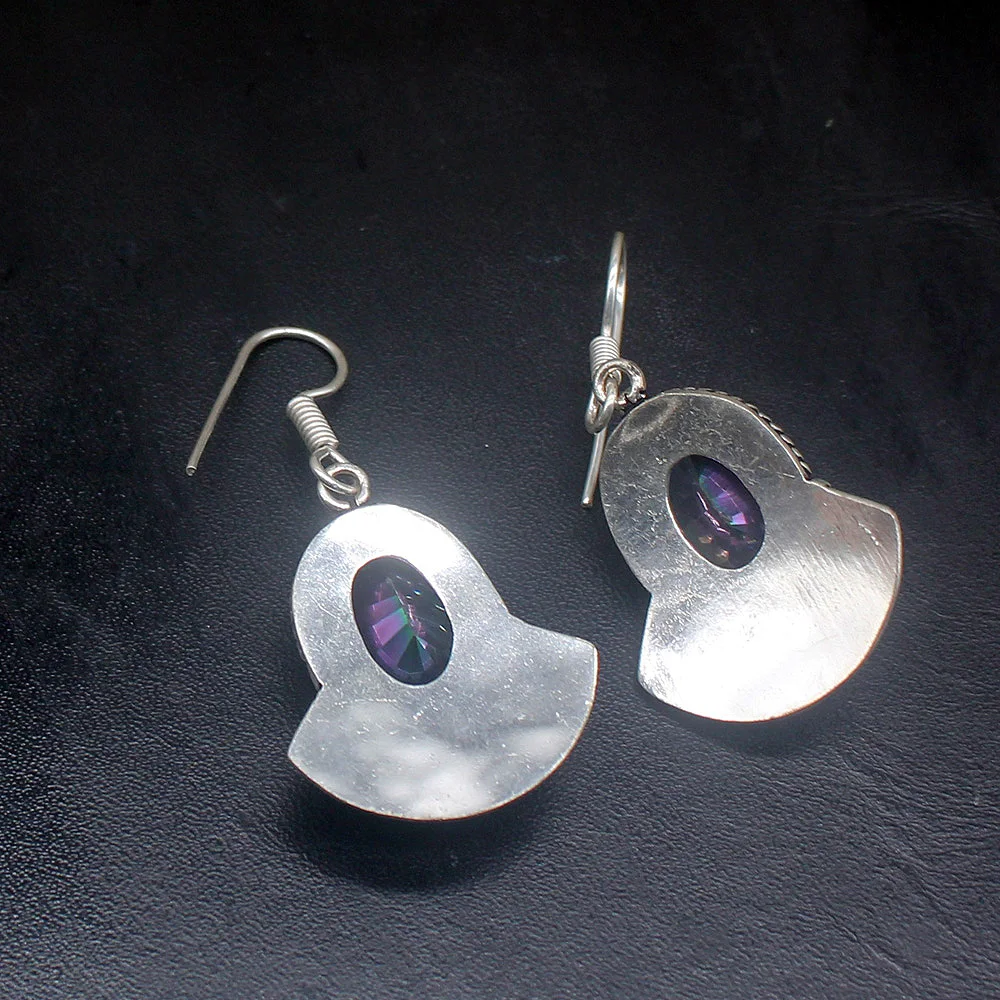 Gemstonefactory большая акция Уникальные 925 Серебряные винтажные радужные огненные