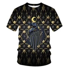 Летняя повседневная мужская футболка с абстрактным животным 3D рисунком, модный уличный Женский пуловер, футболка с коротким рукавом, Топ