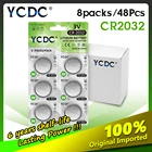 YCDC CR2032 48 шт8 карт 3В батарея для монет CR 2032 литиевая батарея DL2032 5004LC KL2032 для пультов дистанционного управления