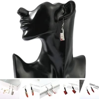 1pair funny eardrop bloody knife horror jewerly killer knife earrings personality gothic punk exquisite gifts