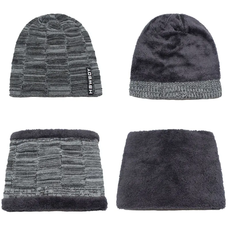 AETRUE брендовая зимняя Шапки для Для мужчин женщин шапочки шарф вязанные шапки