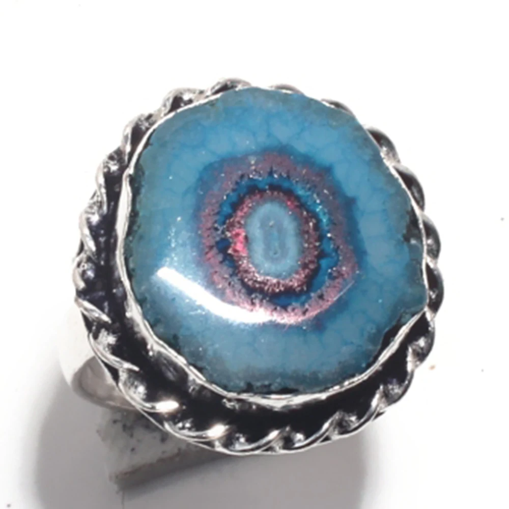 Подлинное серебряное кварцевое кольцо на солнечной батарее с покрытием из меди