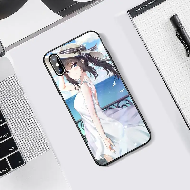 

Mai Sakurajima anime luxury Phone Case shell Tempered glass For iphone 5C 6 6S 7 8 plus X XS XR 11 PRO MAX