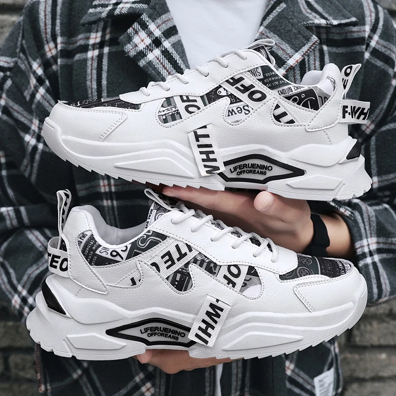 

shoes men 2021 Mens Running Shoes Breathable Mens Sports Shoes Men's Leather Sneakers Casual Shoes Men Outdoor Basketball Shoes