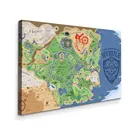 Картина Zelda - Карта Хайрула красочная Картина на холсте, современный домашний декор комнаты