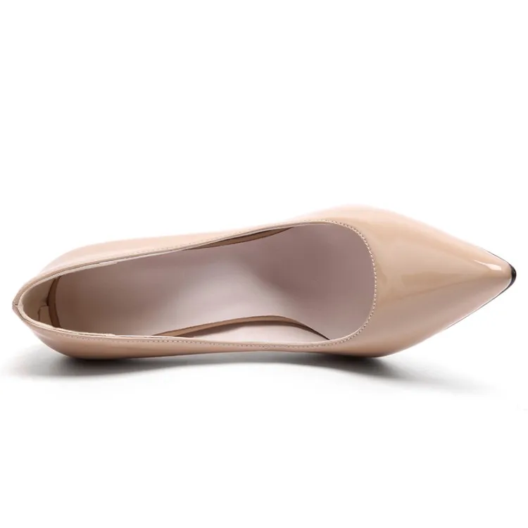 Женские туфли на высоком каблуке туфли-лодочки с острым носком Большие размеры 9