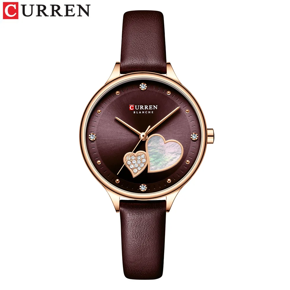 

9077 ladies watch waterproof quartz watch fashion casual belt ladies watch