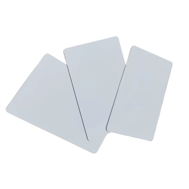 Карта контроля доступа RFID 13 56 МГц ISO14443A MF S50 чип 0 8 мм тонкий белый ПВХ