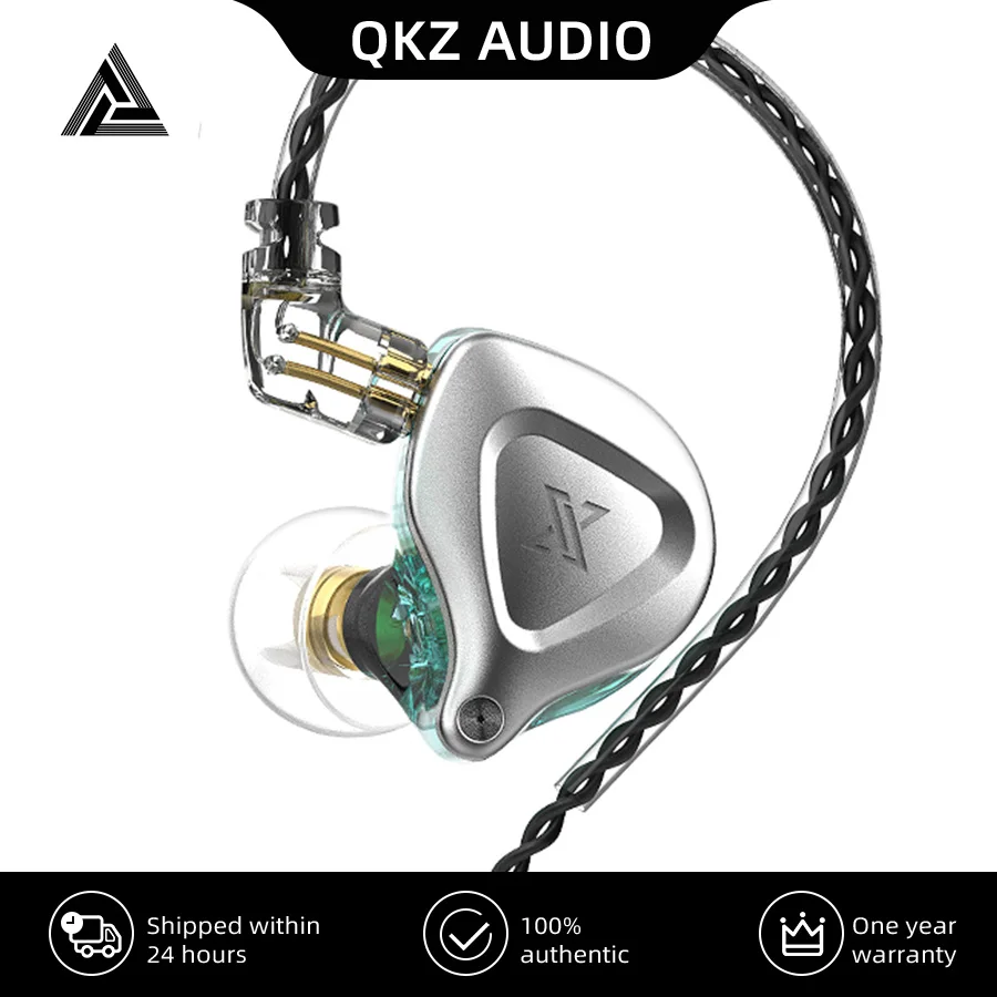 Металлические наушники QKZ ZX2 1DD ZSN Pro X динамические Hi-Fi наушники-вкладыши для