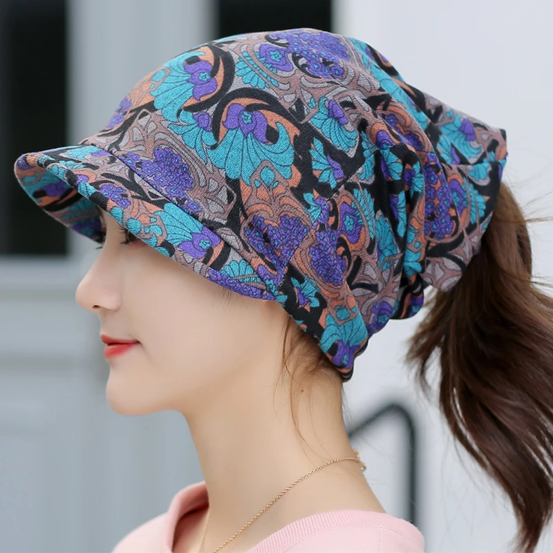 Женские шапки-бини LongKeeper модные многофункциональные шапки на осень и зиму шарфы