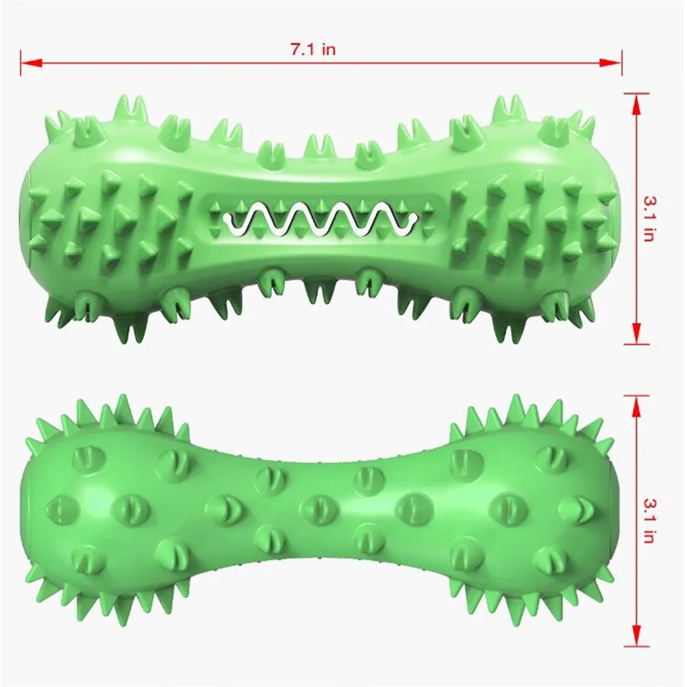 Juguete masticable para cachorros de goma Natural para perro, juguetes que aman juguete con quirrido, interactivo, resistente a las mordeduras, Juguetes para perros de limpieza para perros, N08-1