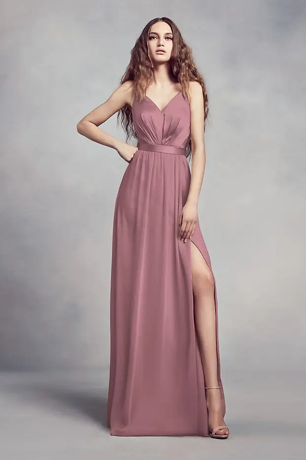 

Custom Made Charmeuse Chiffon Bridesmaid Dress Quartz Chianti Formal Plus Size Sterling Color Dresses Woman Party Night