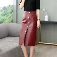 2022 autumn and winter new high waist sli a line skirt mid length skirt g9