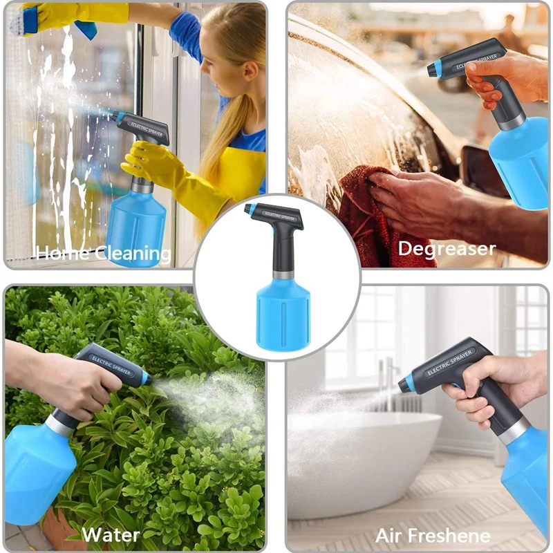 

Electric Spray Bottle,USB Watering Can with Adjustable Spout, 0.9L Garden Auto Sprayer for Plant,Garden,Home Clean