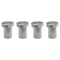 4pcs workbench stoppers stainless steel fixed limit tenon block peg brake stops clamp bench dogs woodworking table accessories