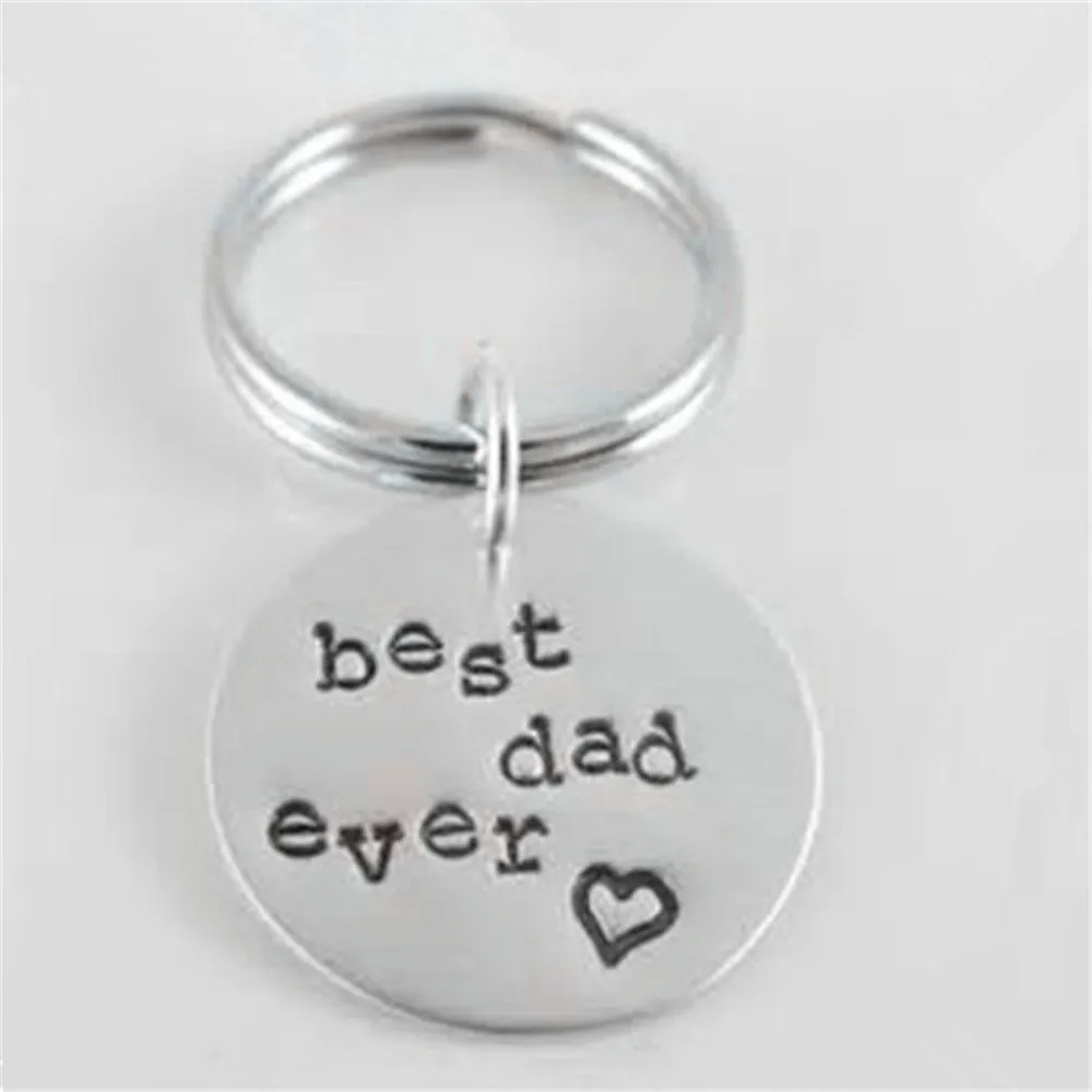Брелок для ключей Best dad Круглый ручной штамп|holder for keys|holder keyfor keys |
