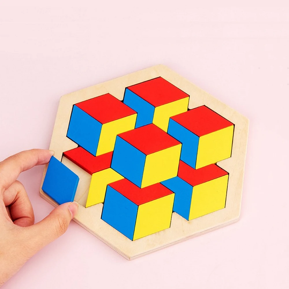 

Wooden Puzzle Three-dimensional Early Education Puzzle Jigsaw Puzzle Toy Kindergarten 6-year-old Child Gifts Board Games