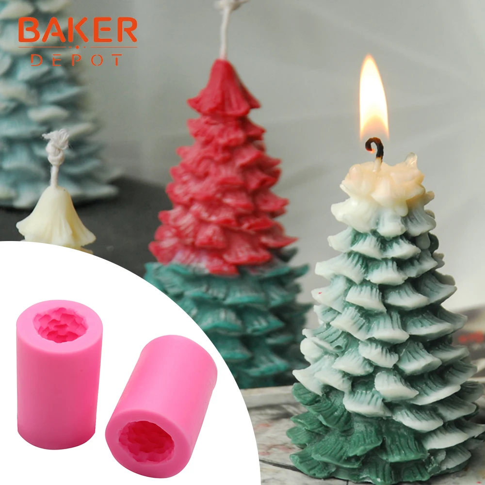 Силиконовая форма для рождественской елки мыла и свечи |